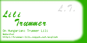 lili trummer business card